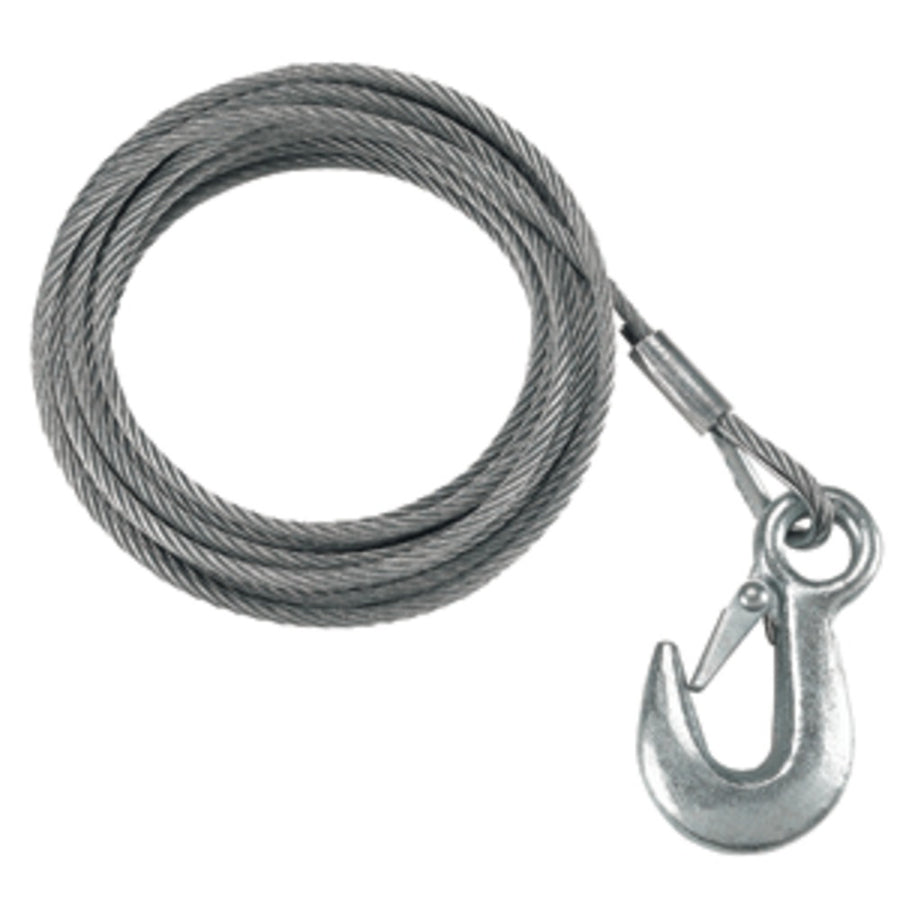 Fulton 3/16 X 25 Galvanized Winch Cable - 4,200 Lbs. Breaking Strength