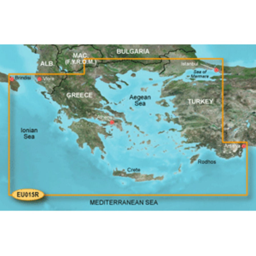 Garmin Bluechart® G3 Hd - Hxeu015r Aegean Sea & Sea Of Marmara - Microsd™/sd™