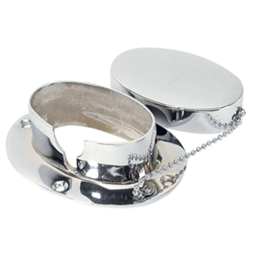 Whitecap Chain & Rope Deck Pipe 4 X 2-1/4 Chrome Plate