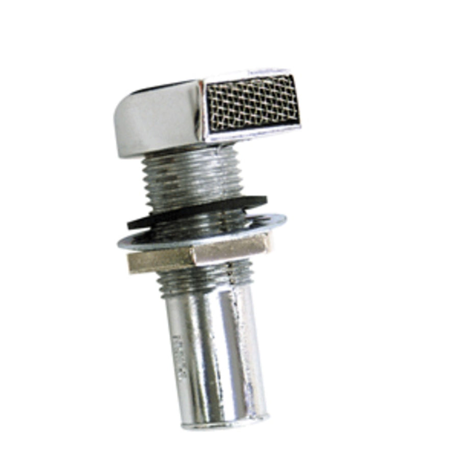 Whitecap Fuel Vent - Rectangular Head, Straight, 9/16 Hose