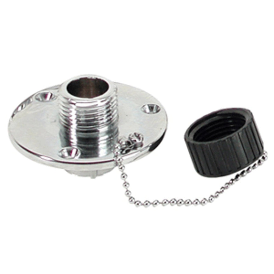 Whitecap C.p. Brass Outlet 2-3/4 Base 1 Depth