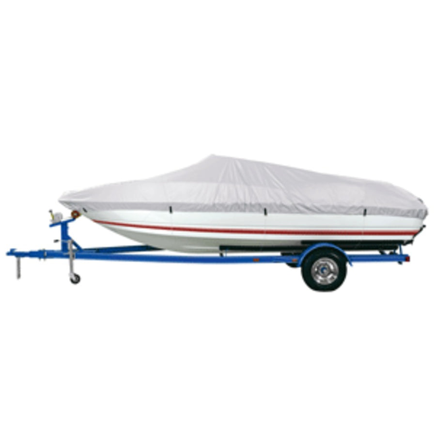 Dallas Manufacturing Co. Reflective Polyester Boat Cover A - Fits 14-16 V-hull Fishing Boats - Beam Width To 68