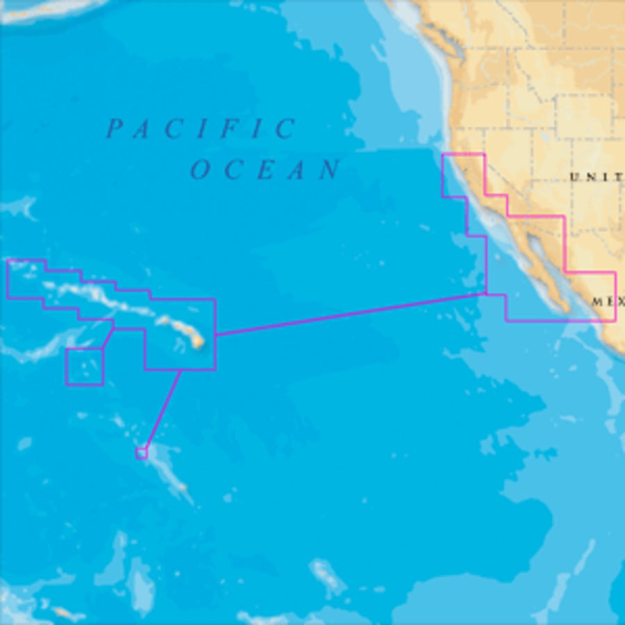 Navionics Platinum+ - Hawaii, California South To Baja - Microsd™/sd™