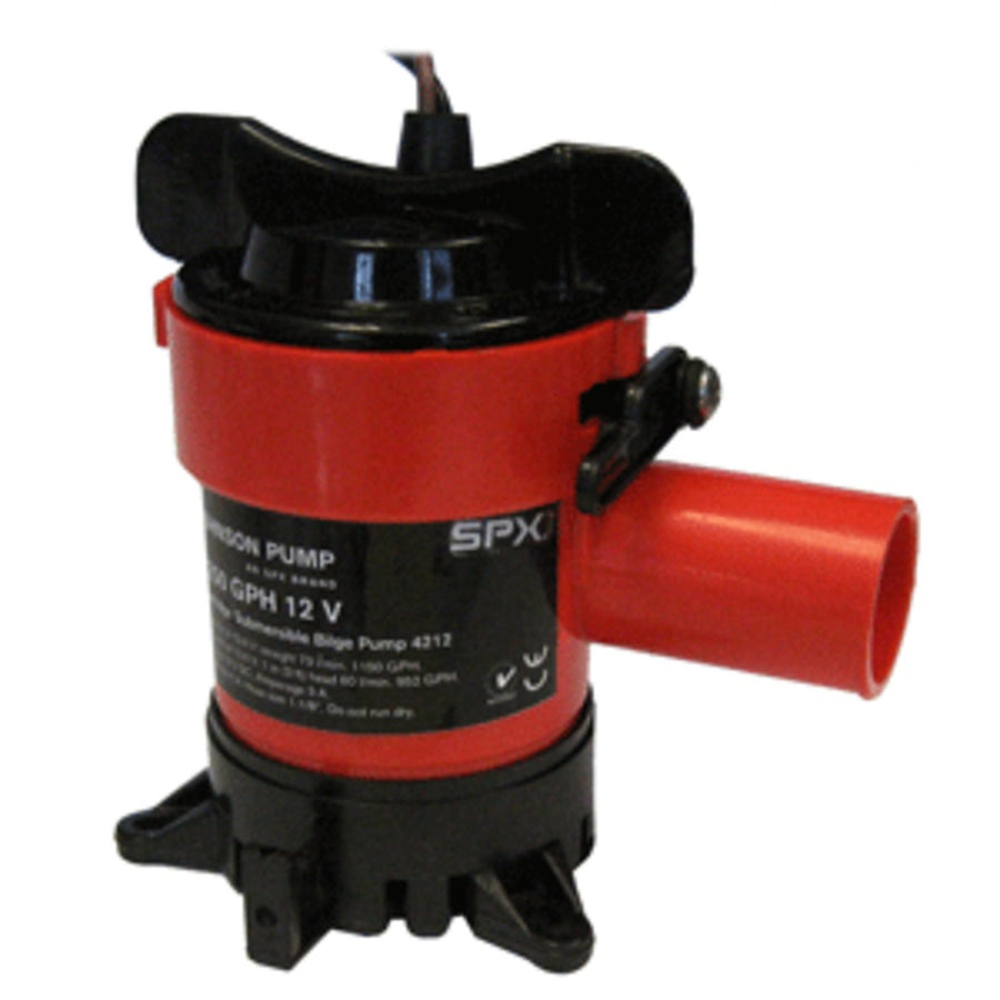 Johnson Pump 1250 Gph Bilge Pump 1-1/8 Hose 12v