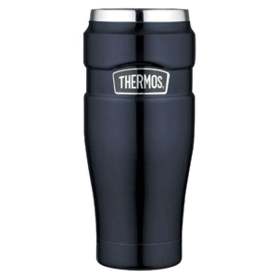 Thermos Stainless King™ Vacuum Insulated Travel Tumbler - 16 Oz. - Stainless Steel/midnight Blue