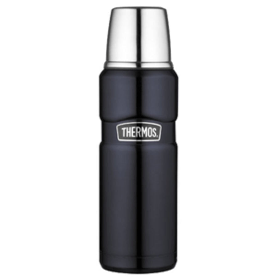 Thermos Stainless King™ Vacuum Insulated Beverage Bottle - 16 Oz. - Stainless Steel/midnight Blue