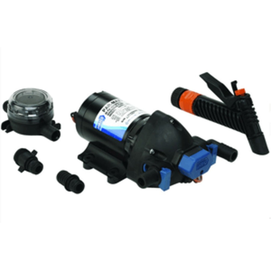 Jabsco Par-max Washdown Pump Kit - 4.0gpm-60psi-12vdc - Includes Strainer