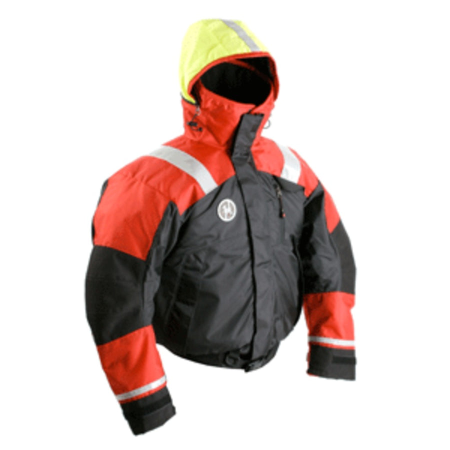 First Watch Ab-1100 Flotation Bomber Jacket - Red/black - X-large