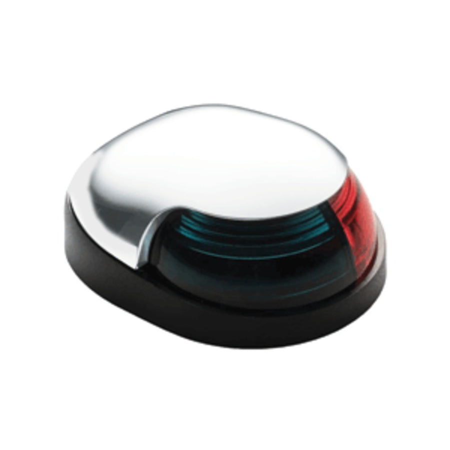 Attwood Quasar™ 2-mile Deck Mount, Bi-color Red/green Combo Sidelight - 12v - White Housing