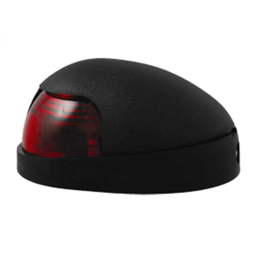 Attwood Quasar™ 2-mile Deck Mount, Red Sidelight - 12v - Black Housing