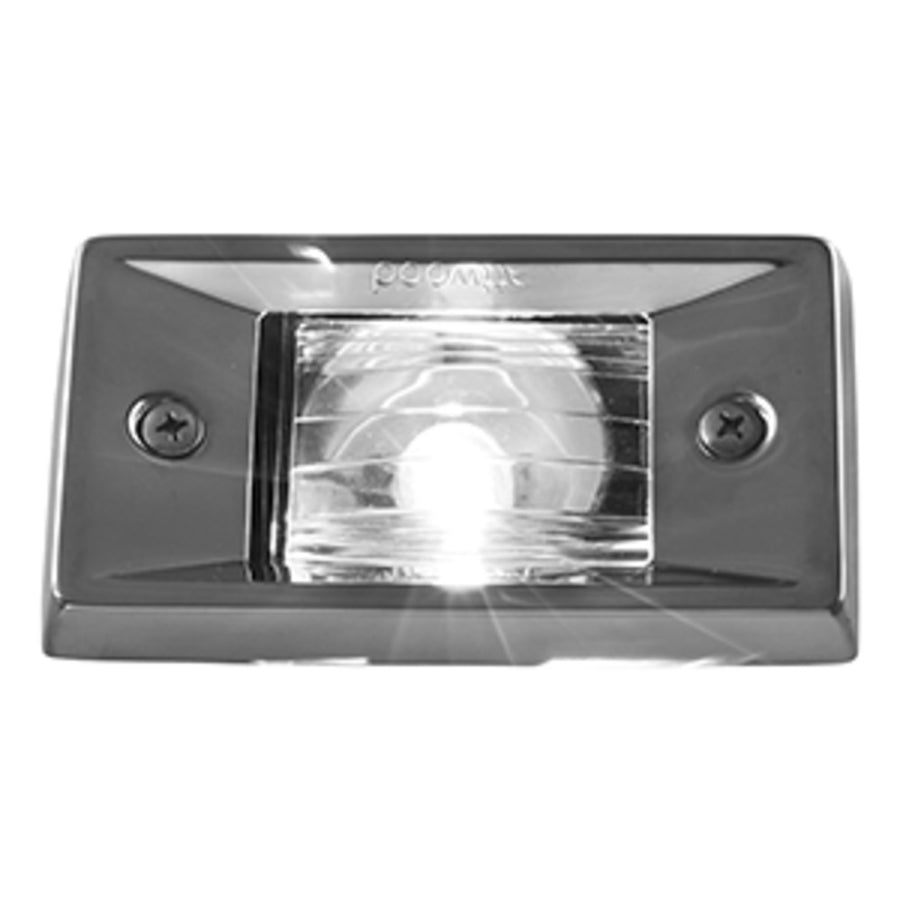 Attwood Vertical, Flush Mount Transom Light - Rectangular