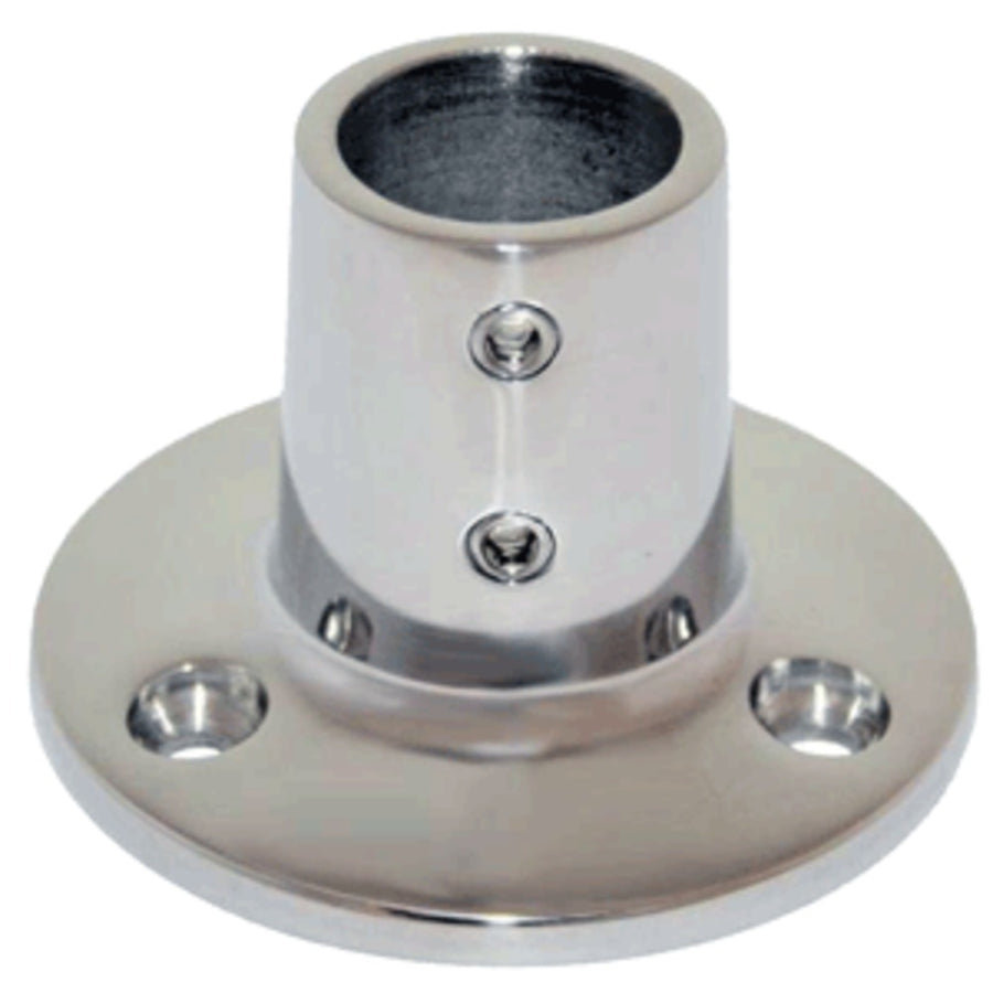 Whitecap 1 O.d. 90° Round Base Ss Rail Fitting