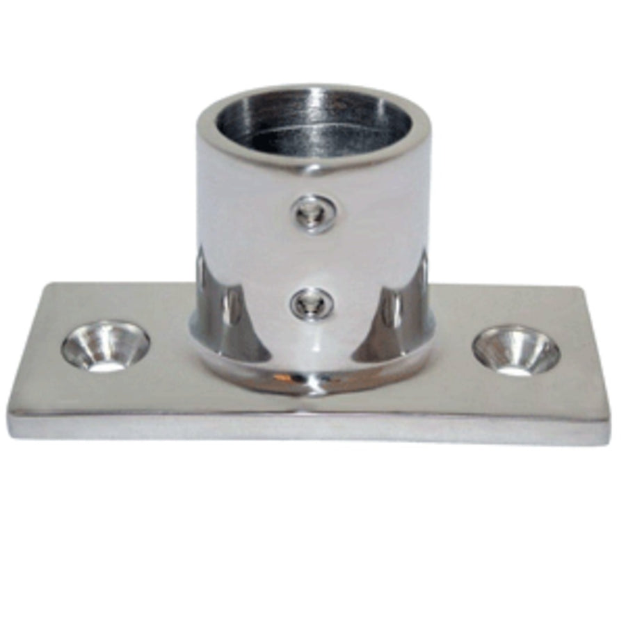 Whitecap 1 O.d. 90° 2-hole Rectangle Base Ss Rail Fitting