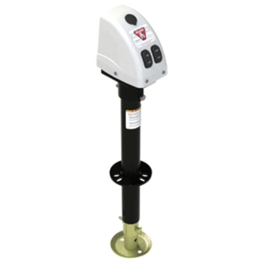Bulldog 3,500lbs A-frame Rv Jack W/powered Drive - 12v - White Cover