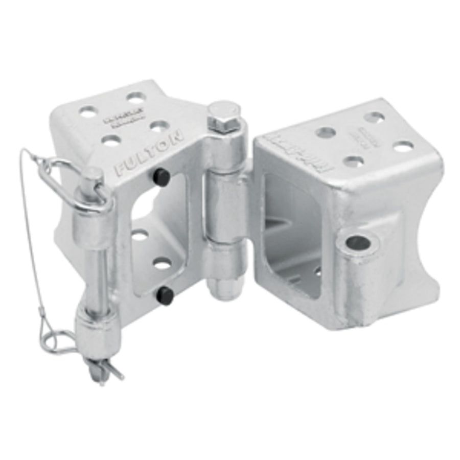 Fulton Fold-away Bolt-on Hinge Kit 3 X 5 Trailer Beam, Rating 9,000 Lbs., 48 Pivot, Z-max 600 Zinc Finish