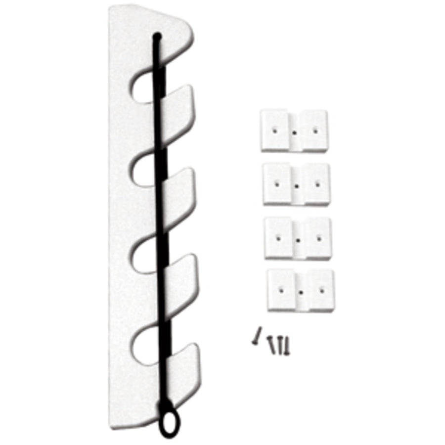 Taco 4-rod Poly Bungee Rod Holder Rack - White