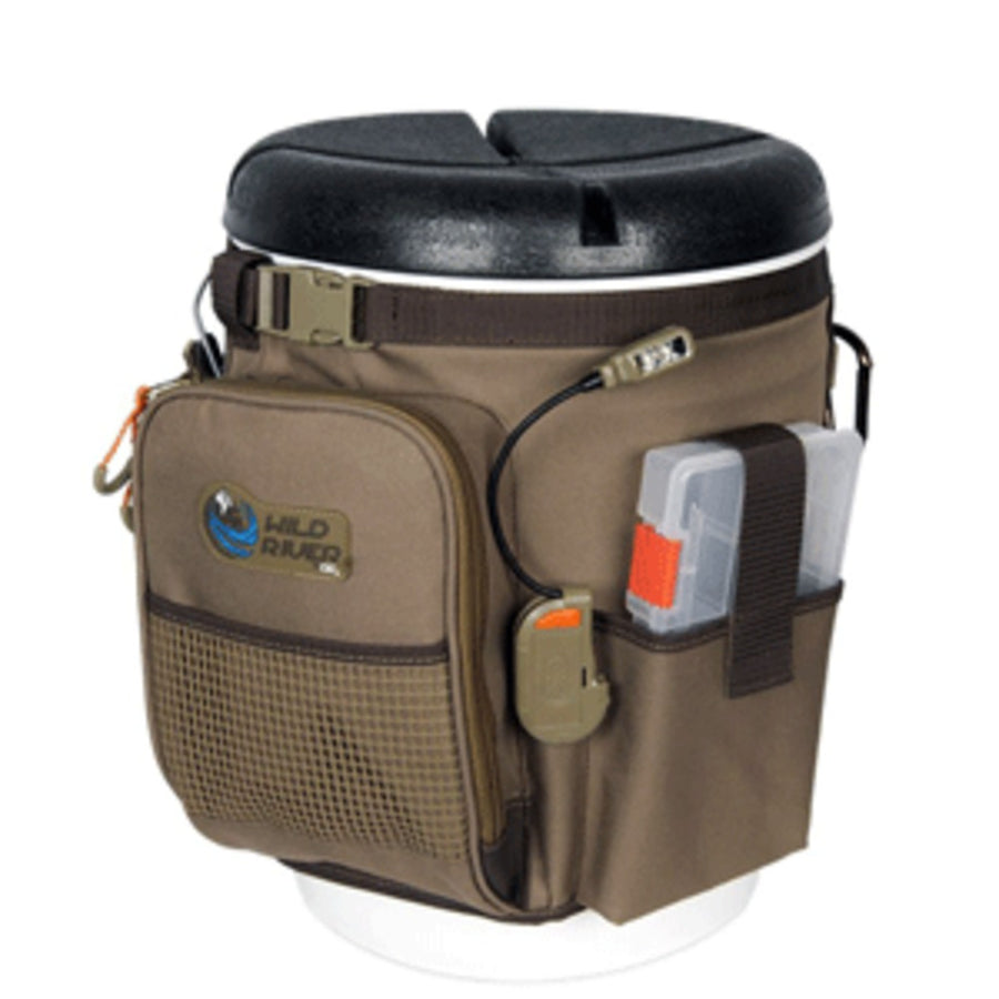 Wild River Rigger 5 Gallon Bucket Organizer W/lights, Plier Holder & Lanyard, 2 Pt3500 Trays & Bucket W/seat