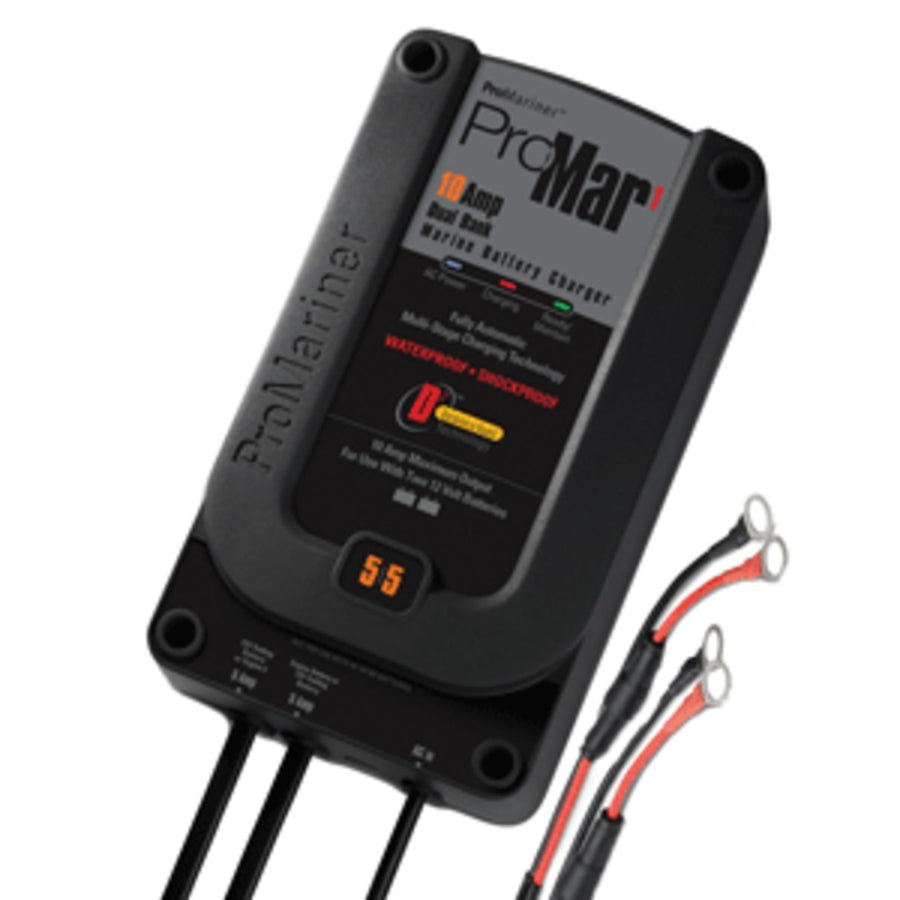 Promariner Promar 1 5/5 10-amp 2-bank Charger