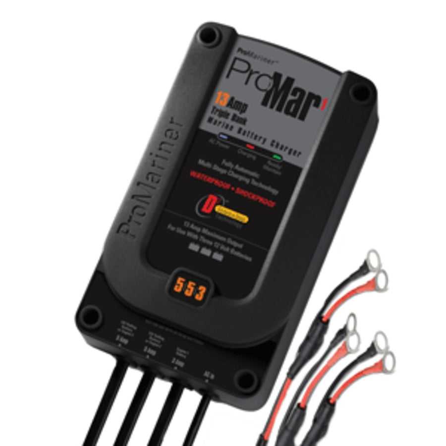 Promariner Promar 1 5/5/3 13-amp 3-bank Charger