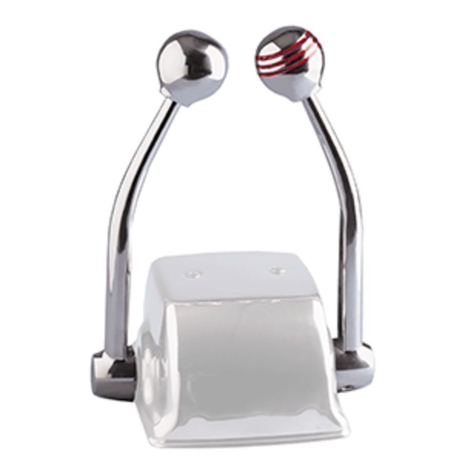 Schmitt & Ongaro Standard Control Arm Set W/red Throttle Knob & Plain Shift Knob