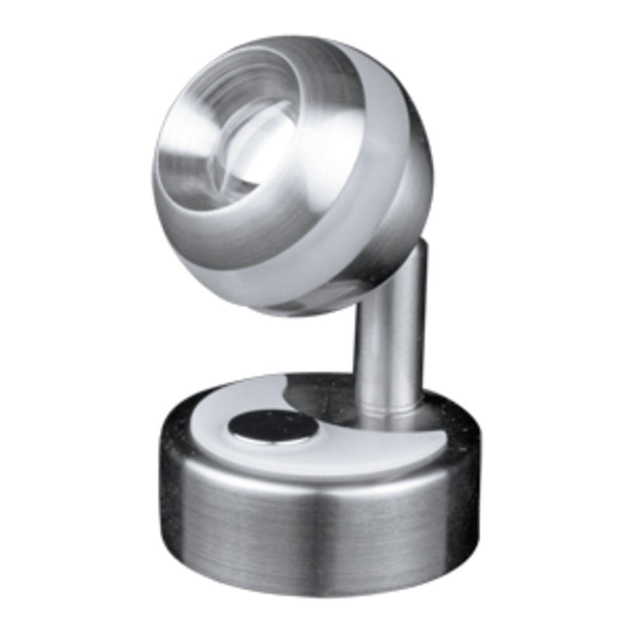 Lunasea Wall Mount Led Light W/clear Ring & Touch Dimming - Warm White/brushed Nickel Finish