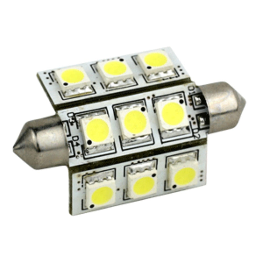 Lunasea 3-sided 9 Led Festoon - 10-30vdc/2w/141 Lumens - Warm White