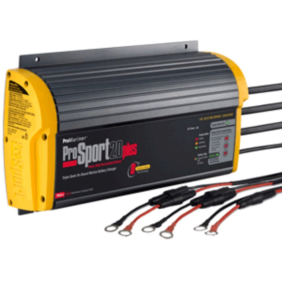 Promariner Prosport 20 Plus Gen 3 Heavy Duty Recreational Series On-board Marine Battery Charger - 20 Amp - 3 Bank