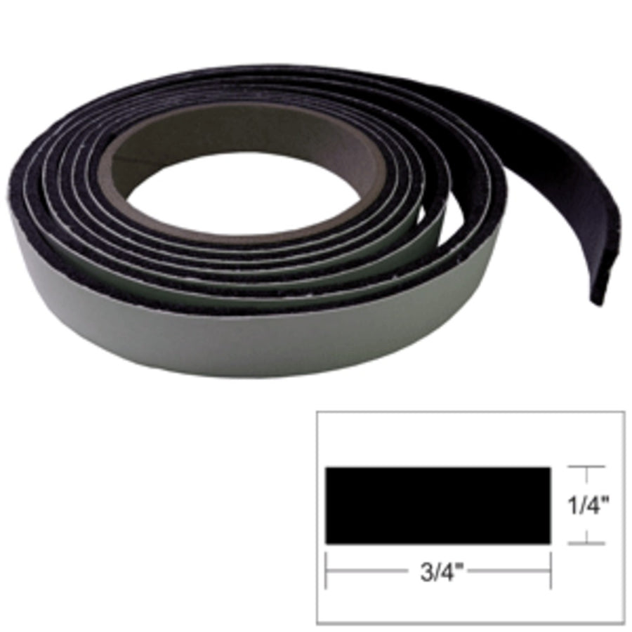 Taco Hatch Tape - 8l X ¼h X ¾w - Black