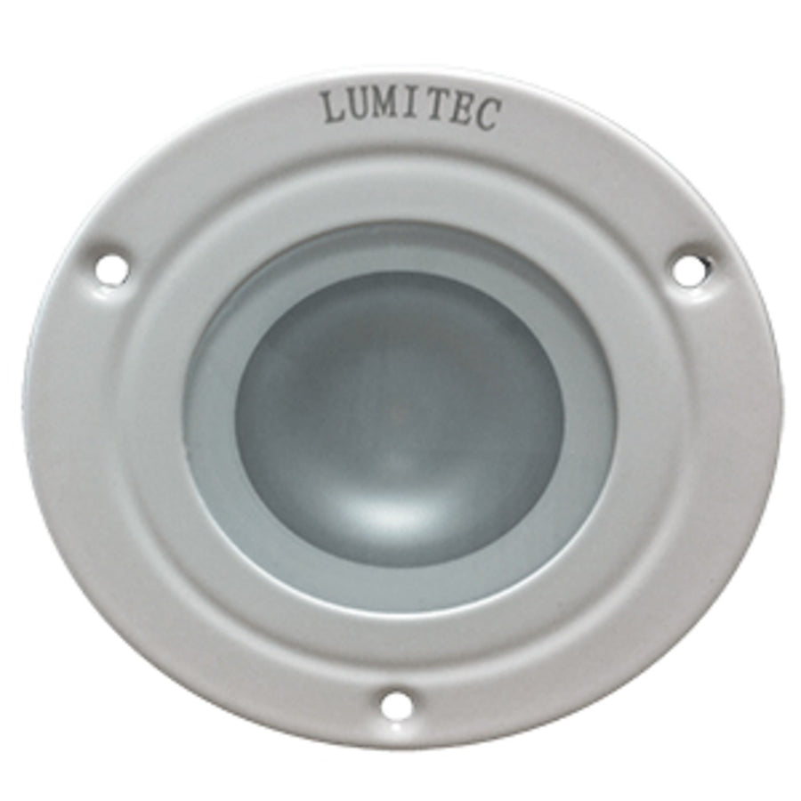 Lumitec Shadow - Flush Mount Down Light - White Finish - 3-color Red/blue Non-dimming W/white Dimming