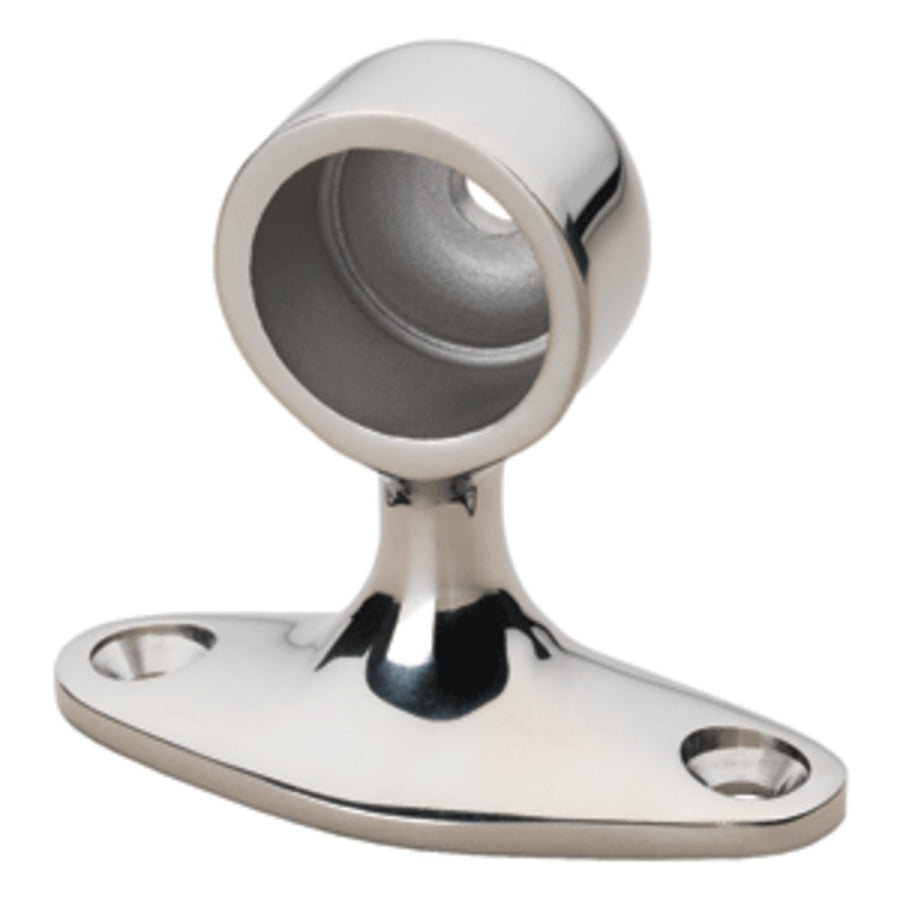 Whitecap 90° Handrail Stanchion - End - 316 Stainless Steel - 7/8 Tube O.d.