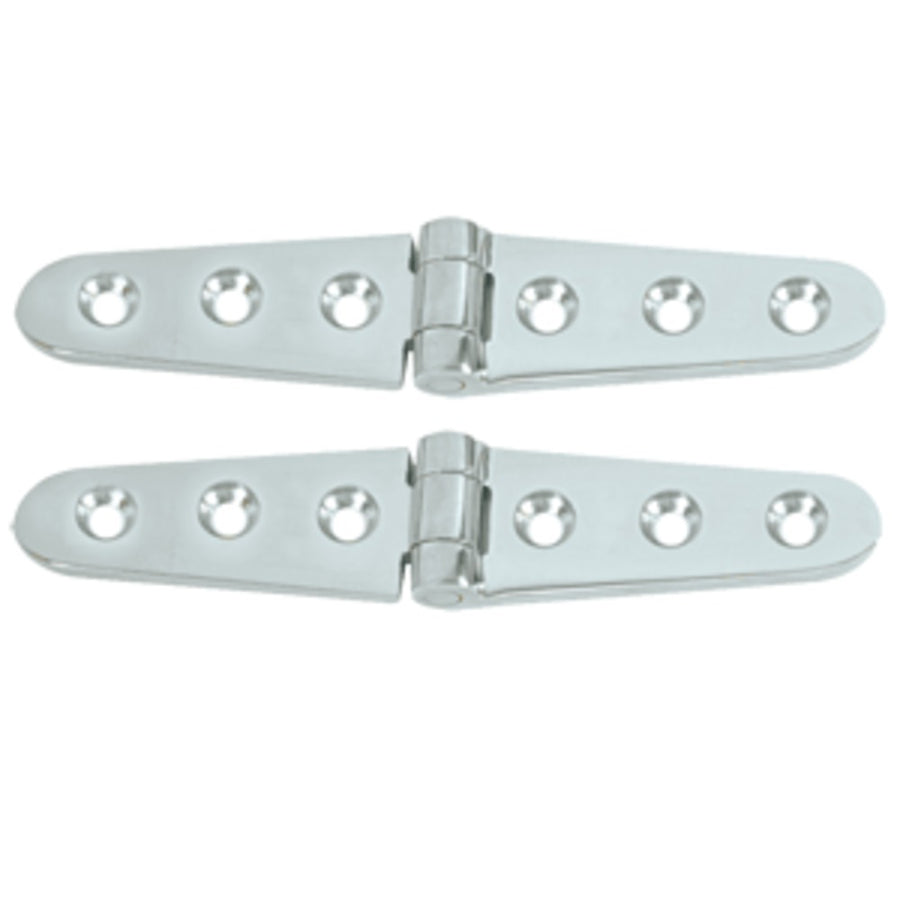 Whitecap Strap Hinge - Cp/brass - 6 X 1-1/8 - Pair