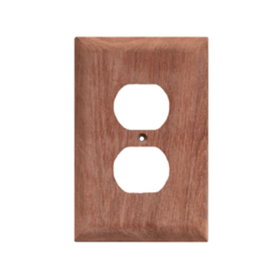 Whitecap Teak Outlet Cover/receptacle Plate - 2 Pack