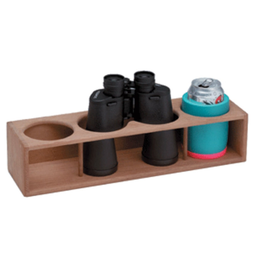 Whitecap Teak Four Insulated Drink/binocular Rack