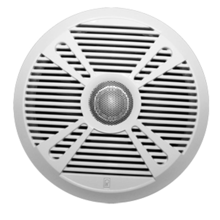 Poly-planar Ma7065 6.5 2-way Marine Speaker W/2 Grills - White & Graphite