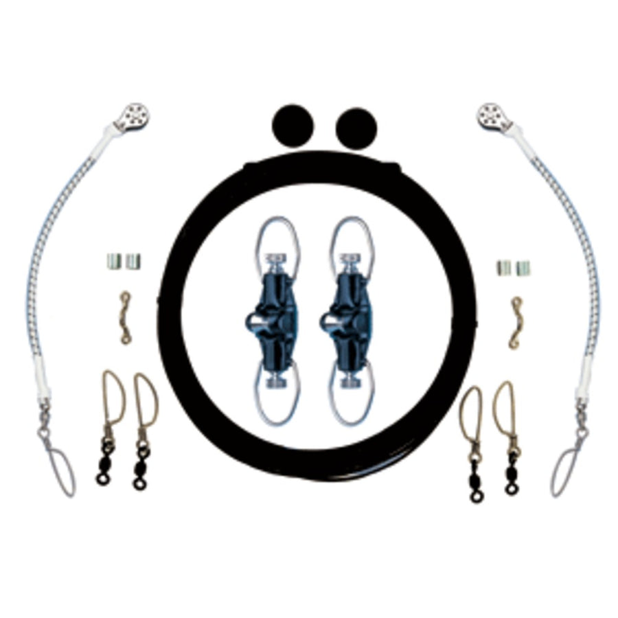 Rupp Single Rigging Kit W/nok-outs - Black Mono 160 Lines