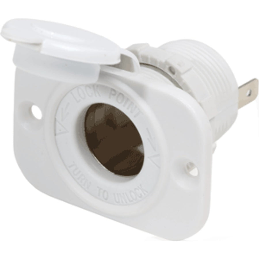 Blue Sea 12v Dash Socket - White