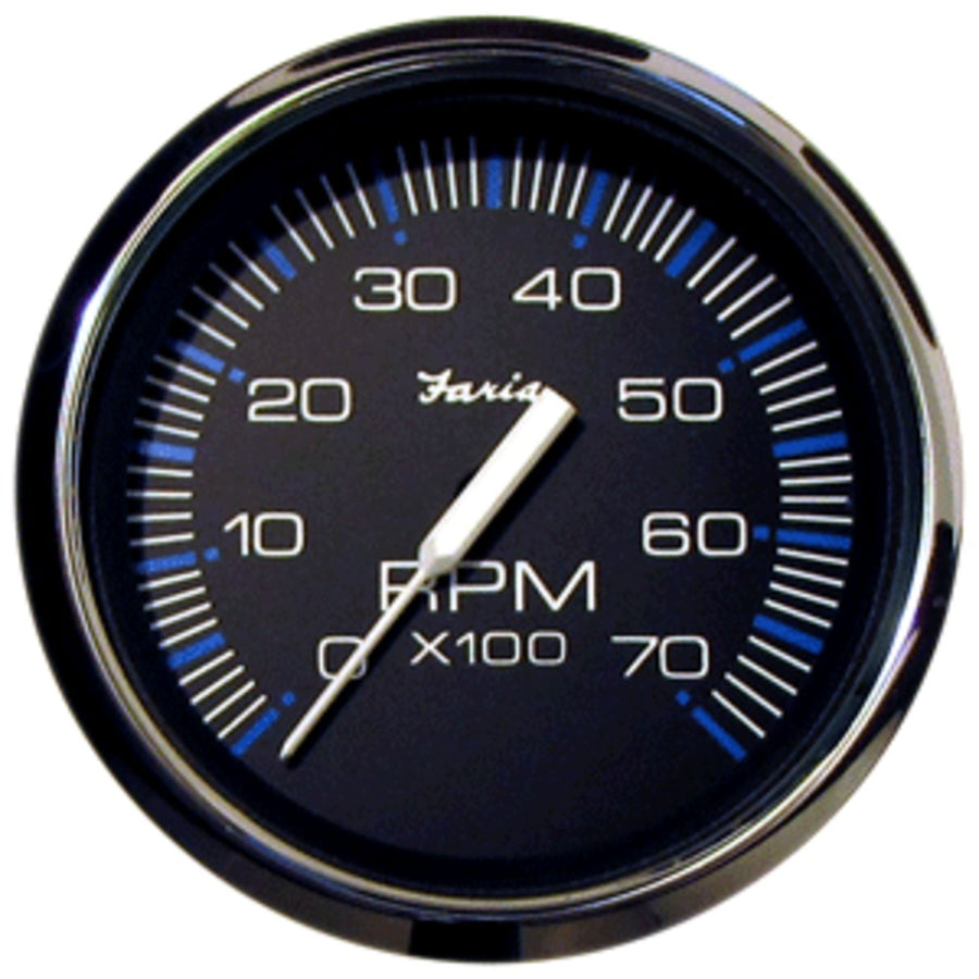 Faria Chesapeake Black Ss 4 Tachometer - 7,000 Rpm (gas - All Outboards)