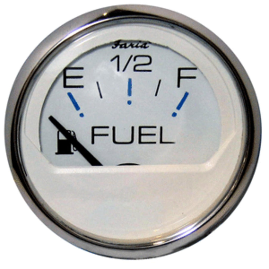 Faria Chesapeake White Ss 2 Fuel Level Gauge (e-1/2-f)