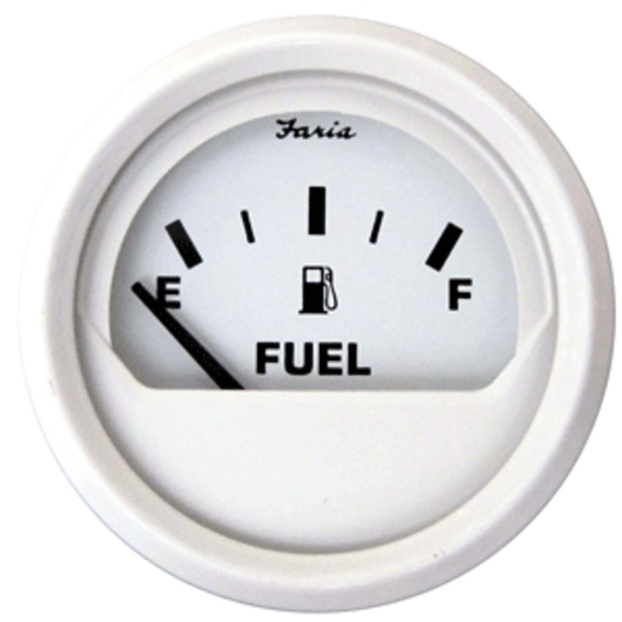 Faria Dress White 2 Fuel Level Gauge (e-1/2-f)