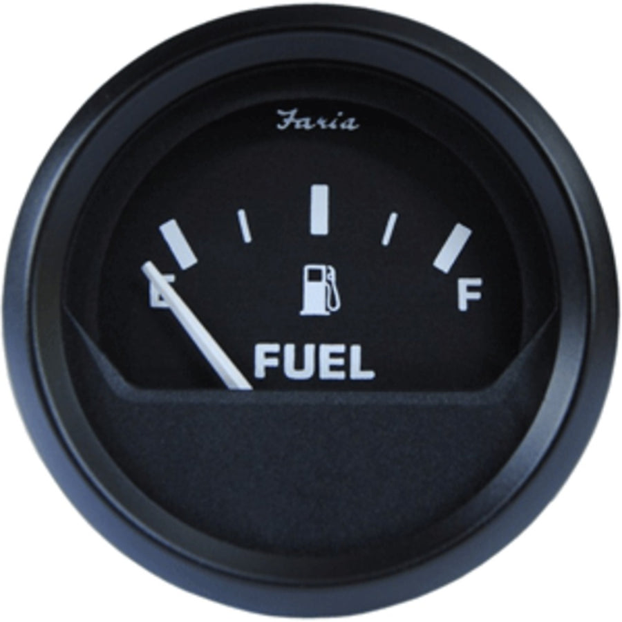 Faria Euro Black 2 Fuel Level Gauge (e-1/2-f)