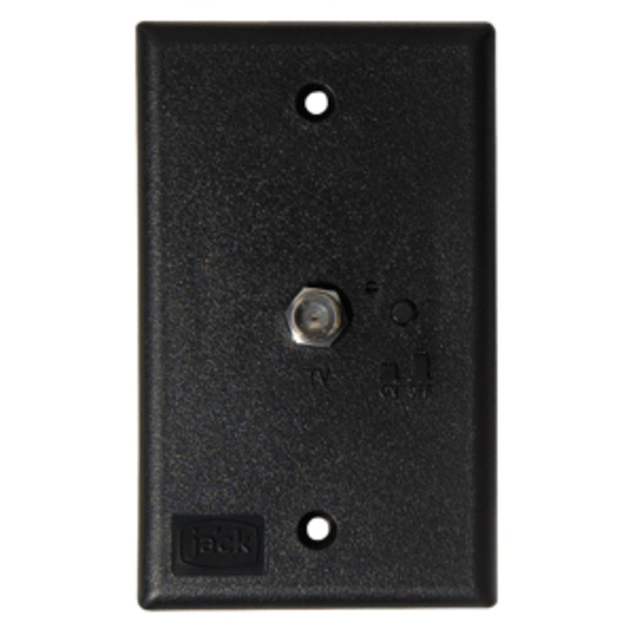 King Jack Pb1001 Tv Antenna Power Injector Switch Plate - Black