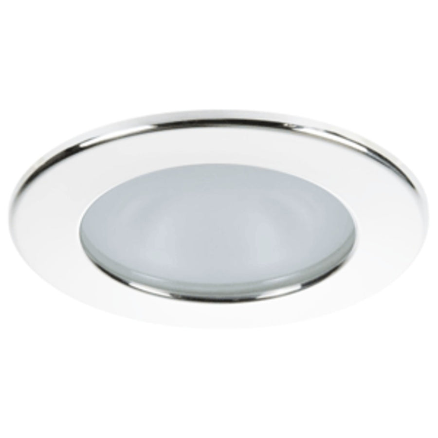 Quick Kai Xp Downlight Led - 4w, Ip66, Spring Mounted - Round White Bezel, Round Warm White Light