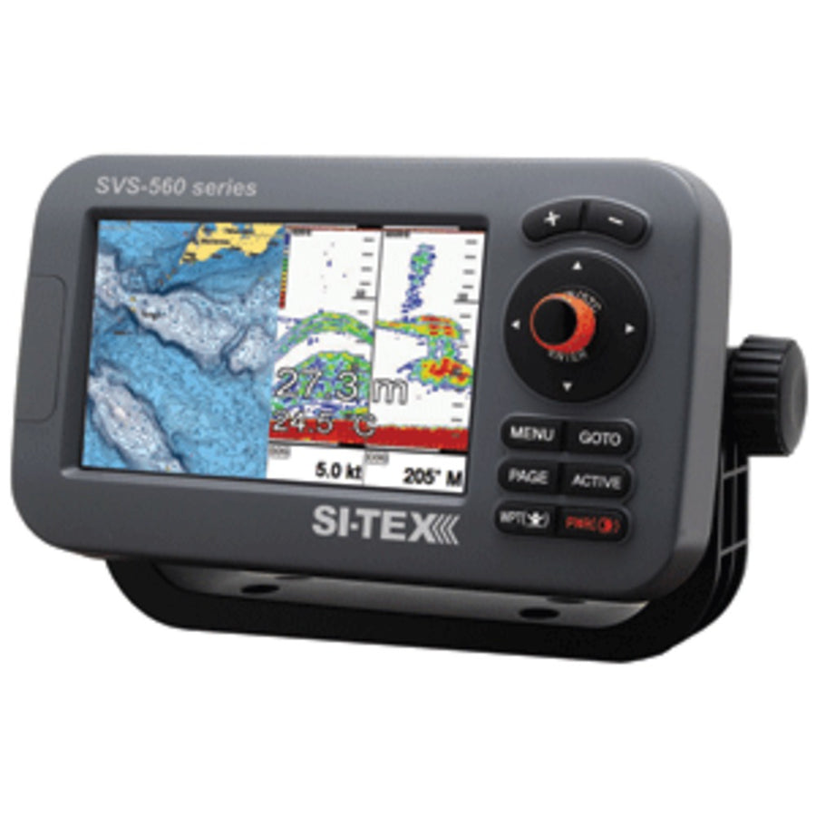 Si-tex Svs-560cf Chartplotter - 5 Color Screen W/internal Gps & Navionics+ Flexible Coverage
