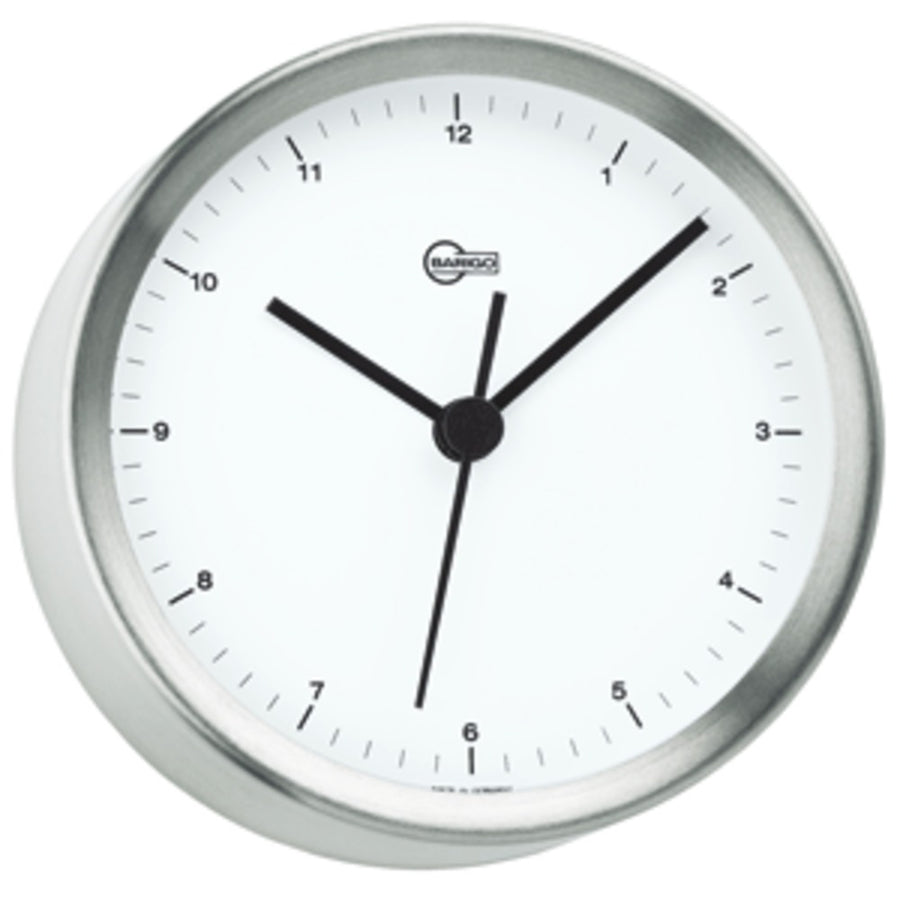 Barigo Steel Series Quartz Ships Clock - Stainless Steel Housing - 4 Dial