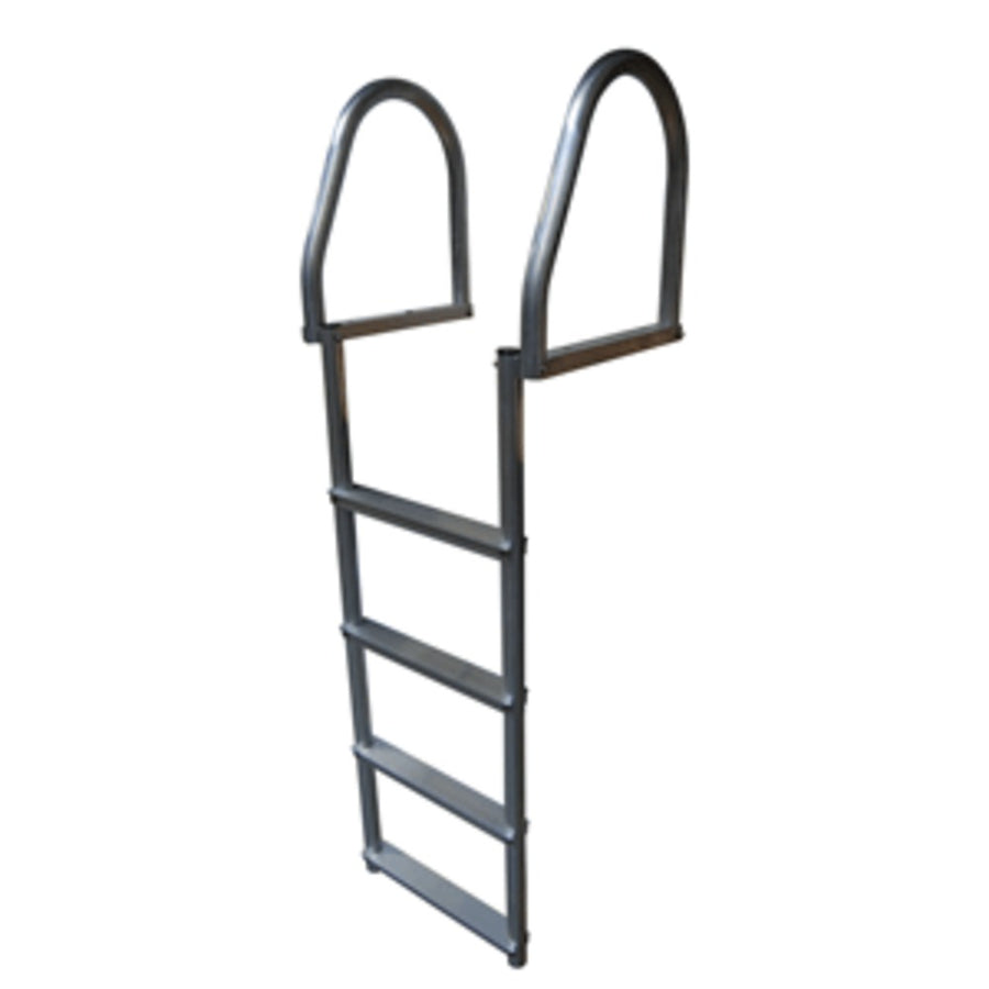 Dock Edge Aluminum 4-step Eco Flip-up Dock Ladder - Weld Free