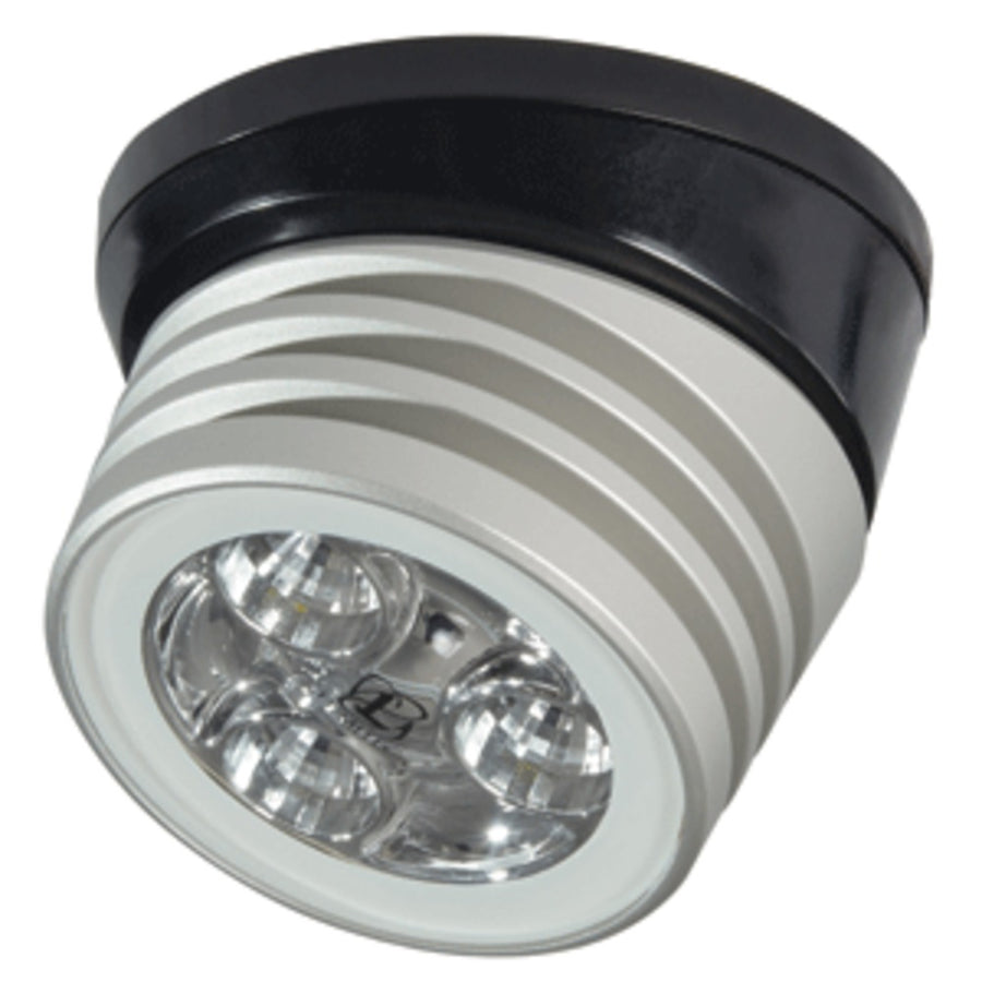 Lumitec Zephyr Led Spreader/deck Light -brushed, Black Base - White Non-dimming