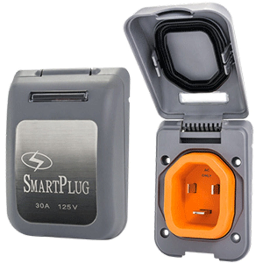 Smartplug 30 Amp Non Metallic Gray Inlet - Boat & Rv Side