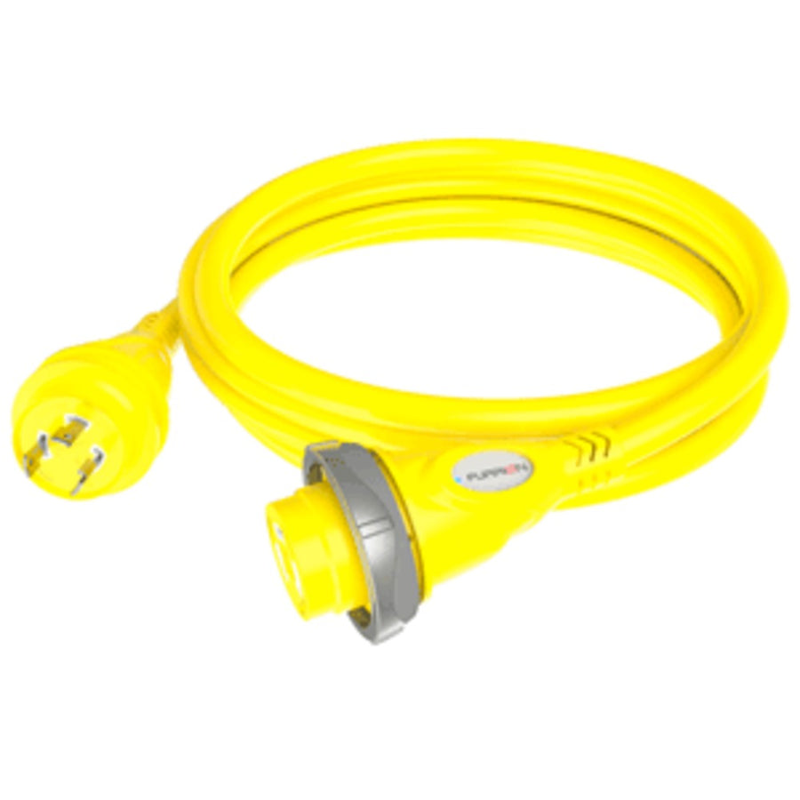 Furrion 30a 125v Marine Cordset 25ft Yellow W/led