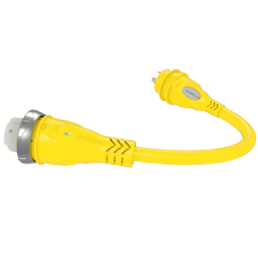 Furrion Pigtail Adapter 50a 125v (f) To 30a (m) W/led