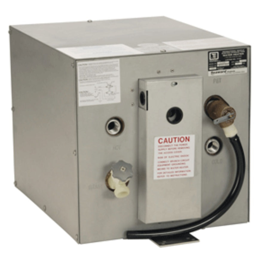 Whale Seaward 6 Gallon Hot Water Heater W/rear Heat Exchanger - Galvanized Steel - 120v - 1500w